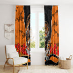 Personalized Wests Tigers ANZAC Tribute Window Curtain Poppy Field Soldier Silhouette Aboriginal Rugby Mascot