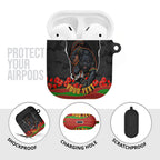 Personalized Penrith Panthers ANZAC Tribute AirPods Case Poppy Field Soldier Silhouette Aboriginal Rugby Mascot