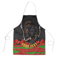 Personalized Penrith Panthers ANZAC Tribute Apron Poppy Field Soldier Silhouette Aboriginal Rugby Mascot