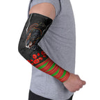 Personalized Penrith Panthers ANZAC Tribute Arm Sleeves Poppy Field Soldier Silhouette Aboriginal Rugby Mascot
