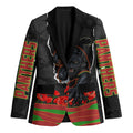 Personalized Penrith Panthers ANZAC Tribute Blazer Poppy Field Soldier Silhouette Aboriginal Rugby Mascot