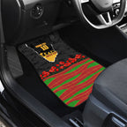 Personalized Penrith Panthers ANZAC Tribute Car Mats Poppy Field Soldier Silhouette Aboriginal Rugby Mascot