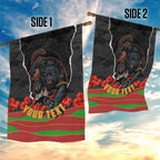 Personalized Penrith Panthers ANZAC Tribute Garden Flag Poppy Field Soldier Silhouette Aboriginal Rugby Mascot