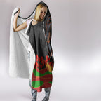Personalized Penrith Panthers ANZAC Tribute Hooded Blanket Poppy Field Soldier Silhouette Aboriginal Rugby Mascot