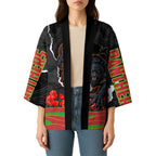Personalized Penrith Panthers ANZAC Tribute Kimono Poppy Field Soldier Silhouette Aboriginal Rugby Mascot
