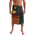 Personalized Penrith Panthers ANZAC Tribute Lavalava Poppy Field Soldier Silhouette Aboriginal Rugby Mascot