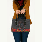 Personalized Penrith Panthers ANZAC Tribute Leather Bag Poppy Field Soldier Silhouette Aboriginal Rugby Mascot