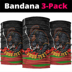 Personalized Penrith Panthers ANZAC Tribute Neck Gaiter Poppy Field Soldier Silhouette Aboriginal Rugby Mascot