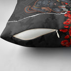 Personalized Penrith Panthers ANZAC Tribute Pillow Cover Poppy Field Soldier Silhouette Aboriginal Rugby Mascot