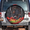 Personalized Penrith Panthers ANZAC Tribute Spare Tire Cover Poppy Field Soldier Silhouette Aboriginal Rugby Mascot