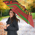 Personalized Penrith Panthers ANZAC Tribute Umbrella Poppy Field Soldier Silhouette Aboriginal Rugby Mascot