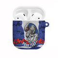 Personalized Bulldogs ANZAC Tribute AirPods Case Poppy Field Soldier Silhouette Aboriginal Rugby Mascot