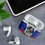 Personalized Bulldogs ANZAC Tribute AirPods Case Poppy Field Soldier Silhouette Aboriginal Rugby Mascot