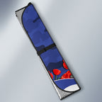 Personalized Bulldogs ANZAC Tribute Auto Sun Shade Poppy Field Soldier Silhouette Aboriginal Rugby Mascot