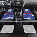 Personalized Bulldogs ANZAC Tribute Car Mats Poppy Field Soldier Silhouette Aboriginal Rugby Mascot