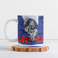 Personalized Bulldogs ANZAC Tribute Ceramic Mug Poppy Field Soldier Silhouette Aboriginal Rugby Mascot