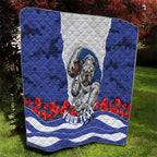 Personalized Bulldogs ANZAC Tribute Quilt Poppy Field Soldier Silhouette Aboriginal Rugby Mascot