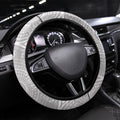 Bulldogs ANZAC Tribute Steering Wheel Cover Poppy Field Soldier Silhouette Aboriginal Rugby Mascot
