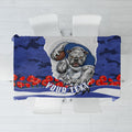 Personalized Bulldogs ANZAC Tribute Tablecloth Poppy Field Soldier Silhouette Aboriginal Rugby Mascot