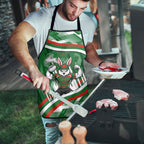 Rabbitohs Rugby Mascot Apron Fierce Athlete Graphic in Sports Style