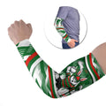 Rabbitohs Rugby Mascot Arm Sleeves Fierce Athlete Graphic in Sports Style