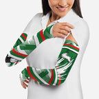 Rabbitohs Rugby Mascot Arm Sleeves Fierce Athlete Graphic in Sports Style