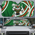 Rabbitohs Rugby Mascot Auto Sun Shade Fierce Athlete Graphic in Sports Style