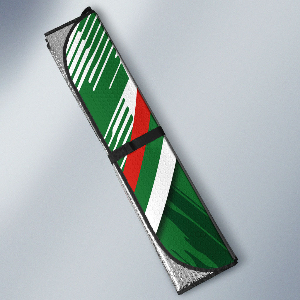 Rabbitohs Rugby Mascot Auto Sun Shade Fierce Athlete Graphic in Sports Style