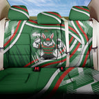 Rabbitohs Rugby Mascot Back Car Seat Cover Fierce Athlete Graphic in Sports Style