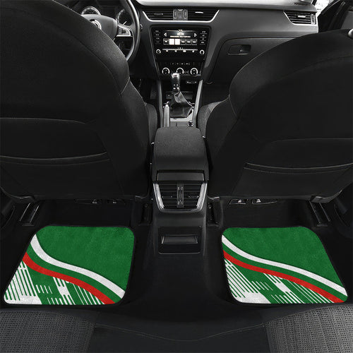 Rabbitohs Rugby Mascot Car Mats Fierce Athlete Graphic in Sports Style