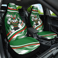 Rabbitohs Rugby Mascot Car Seat Cover Fierce Athlete Graphic in Sports Style