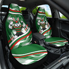 Rabbitohs Rugby Mascot Car Seat Cover Fierce Athlete Graphic in Sports Style