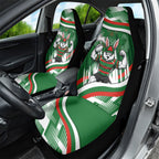 Rabbitohs Rugby Mascot Car Seat Cover Fierce Athlete Graphic in Sports Style