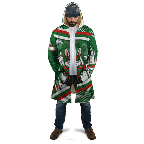 Rabbitohs Rugby Mascot Cloak Fierce Athlete Graphic in Sports Style