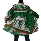 Rabbitohs Rugby Mascot Cloak Fierce Athlete Graphic in Sports Style