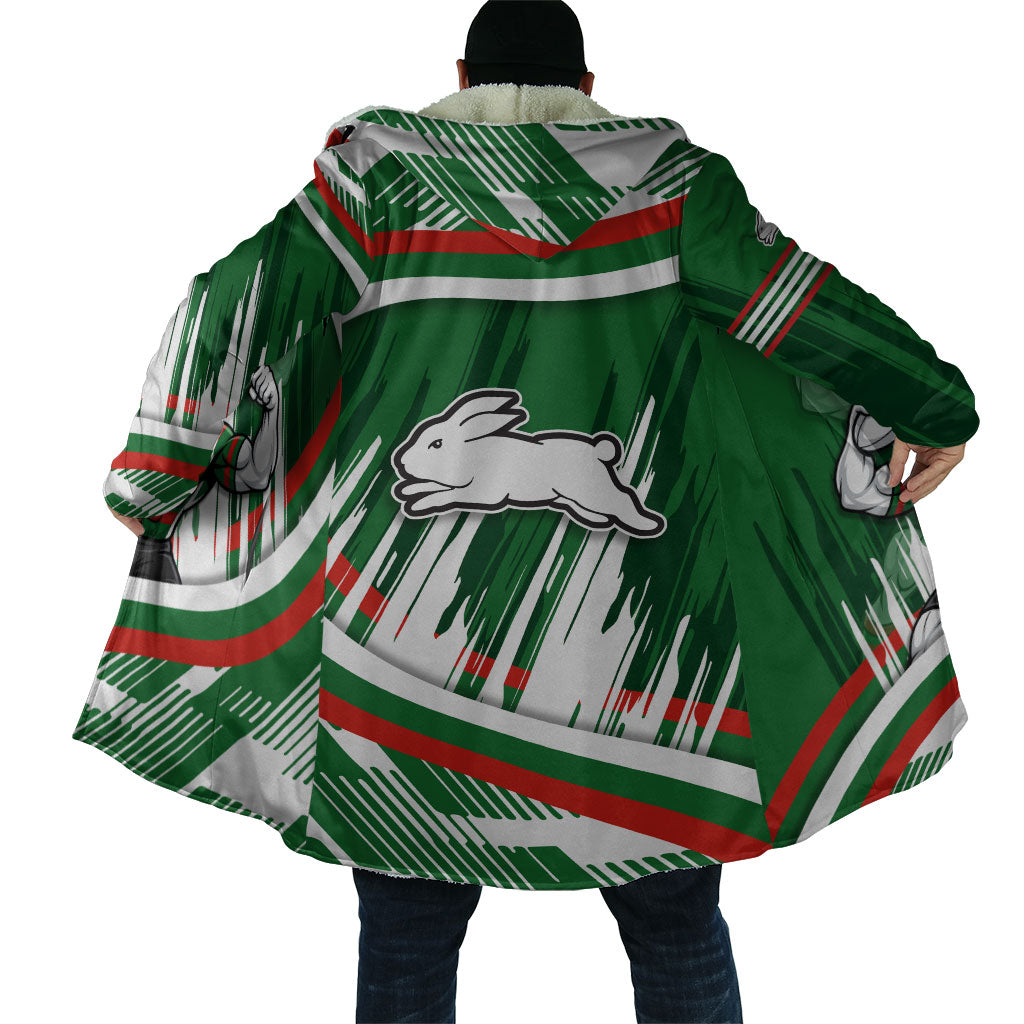 Rabbitohs Rugby Mascot Cloak Fierce Athlete Graphic in Sports Style