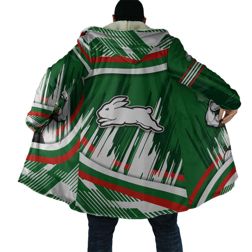 Rabbitohs Rugby Mascot Cloak Fierce Athlete Graphic in Sports Style