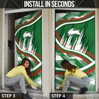 Rabbitohs Rugby Mascot Door Cover Fierce Athlete Graphic in Sports Style