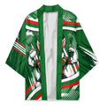 Rabbitohs Rugby Mascot Kimono Fierce Athlete Graphic in Sports Style