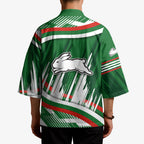 Rabbitohs Rugby Mascot Kimono Fierce Athlete Graphic in Sports Style