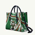 Rabbitohs Rugby Mascot Leather Bag Fierce Athlete Graphic in Sports Style