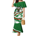 Rabbitohs Rugby Mascot Mermaid Dress Fierce Athlete Graphic in Sports Style