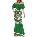 Rabbitohs Rugby Mascot Mermaid Dress Fierce Athlete Graphic in Sports Style