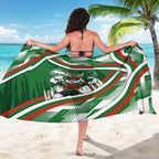 Rabbitohs Rugby Mascot Sarong Fierce Athlete Graphic in Sports Style