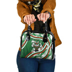 Rabbitohs Rugby Mascot Shoulder Handbag Fierce Athlete Graphic in Sports Style