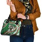 Rabbitohs Rugby Mascot Shoulder Handbag Fierce Athlete Graphic in Sports Style