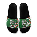 Rabbitohs Rugby Mascot Slide Sandals Fierce Athlete Graphic in Sports Style
