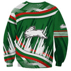 Rabbitohs Rugby Mascot Sweatshirt Fierce Athlete Graphic in Sports Style