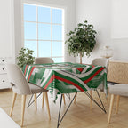 Rabbitohs Rugby Mascot Tablecloth Fierce Athlete Graphic in Sports Style