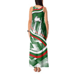 Rabbitohs Rugby Mascot Tank Maxi Dress Fierce Athlete Graphic in Sports Style